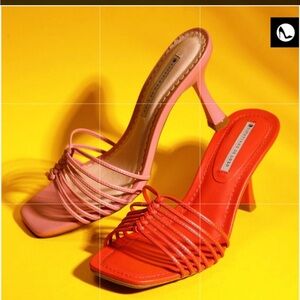 Farm rio inspired macrame heels